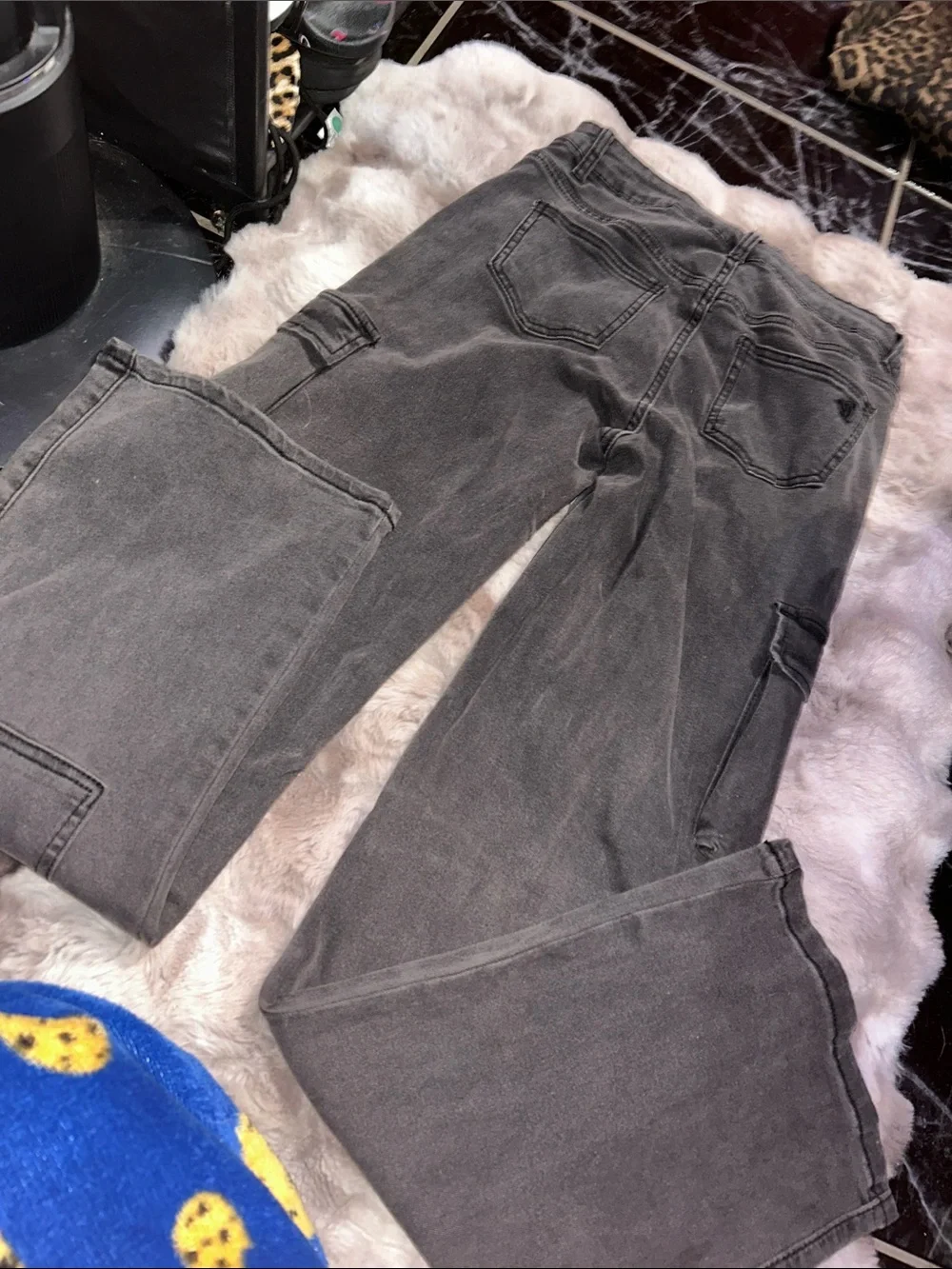 V.I.P Black Cargo Women’s Jeans with Utility Pockets
